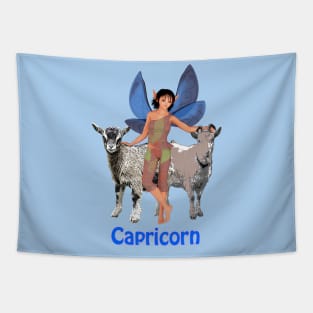 Capricorn woman girl fairy faerie elf goat zodiac horoscope Tapestry