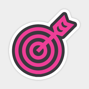 Bullseye, the Icon (Magenta) Magnet