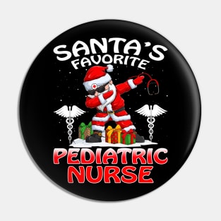 Santas Favorite Pediatric Nurse Christmas T Shirt Pin