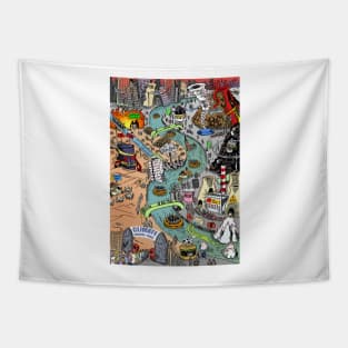 Climate Change Theme Park Tapestry