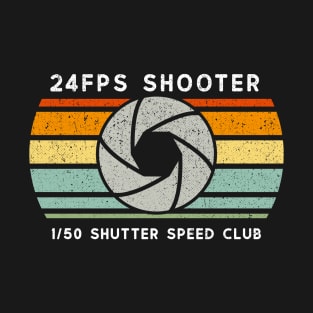 24FPS Shooter Vlogger Gift for Photographer Videographer T-Shirt