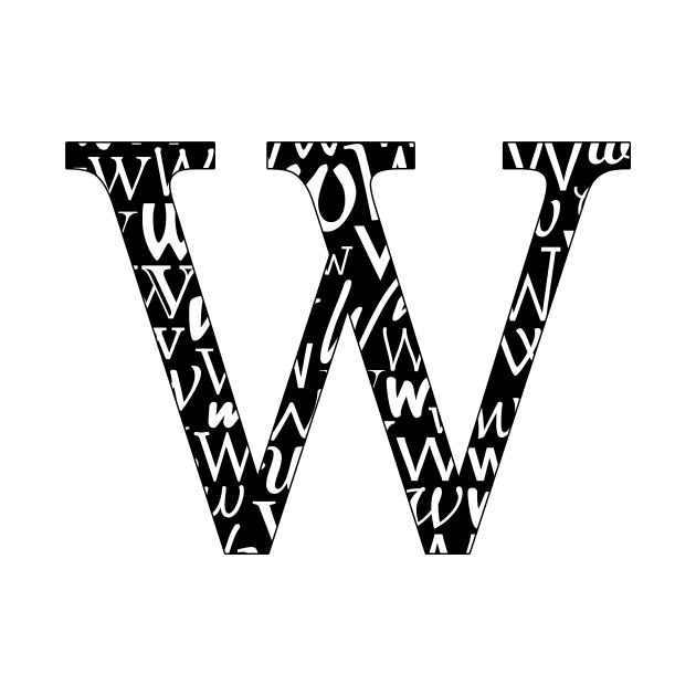 W Filled - Typography by gillianembers