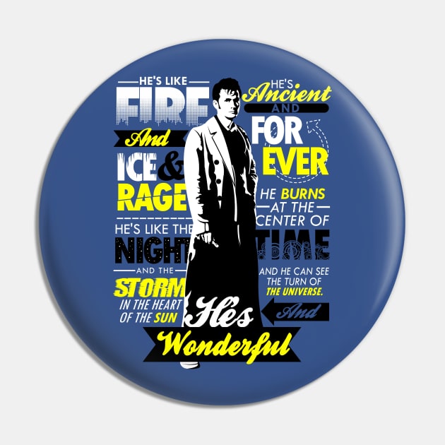 Fire and Ice and Rage Pin by TomTrager