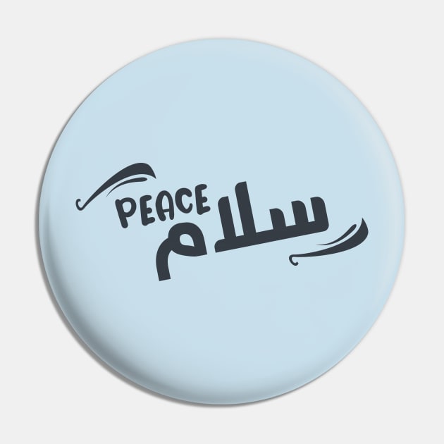 Peace Pin by GlossyArtTees