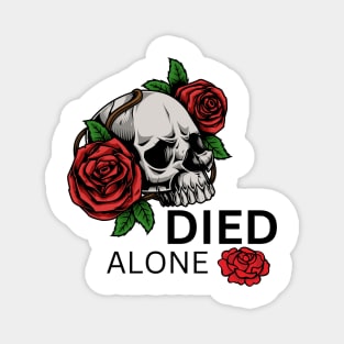Skull And Roses Magnet