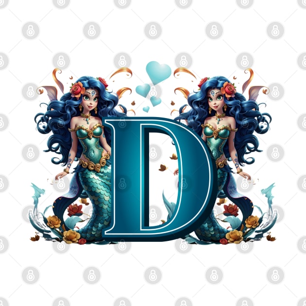 Mermaid Alphabet The Letter D by MGRCLimon