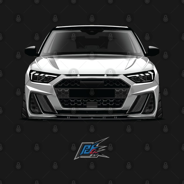 audi a1 white by naquash