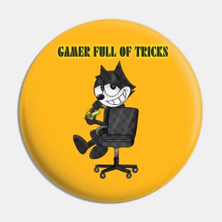 Felix The Cat GAMER FULL OF TRICKS Pin