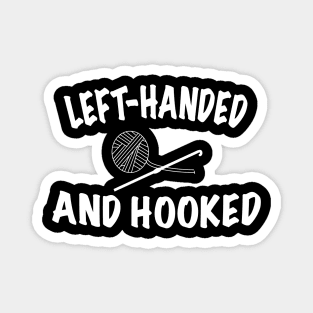 Left Handed and Hooked Crochet Hook Yarn Magnet