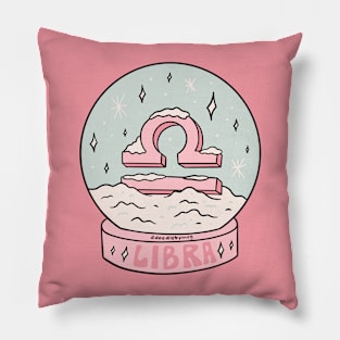 Libra Snow Globe Pillow