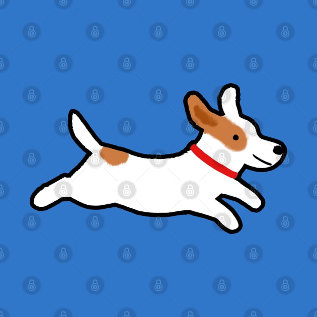 Cute Jack Russell Terrier Cartoon Dog by Coffee Squirrel