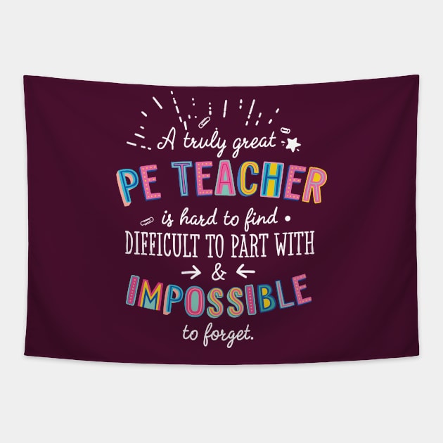 A truly Great PE Teacher Gift - Impossible to forget Tapestry by BetterManufaktur