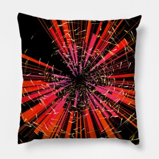 Burst of Red and Yellow Pillow