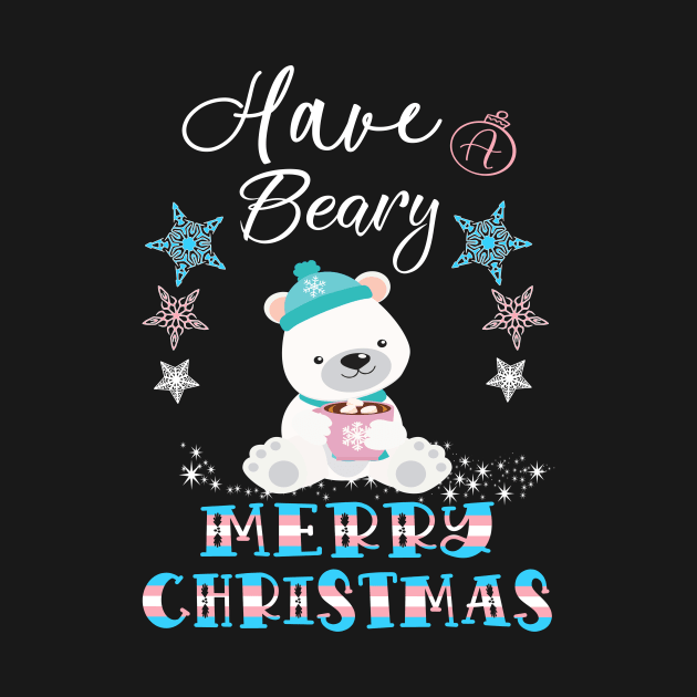 Transgender Holiday X-mas Cute Have A Beary Christmas Gift by Kimmicsts