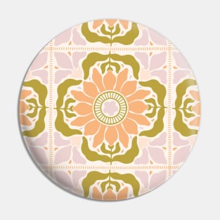 Pink and Green Aesthetic Trendy Tile Pattern Pin