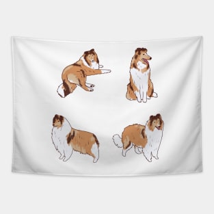 Collie dog pack Tapestry