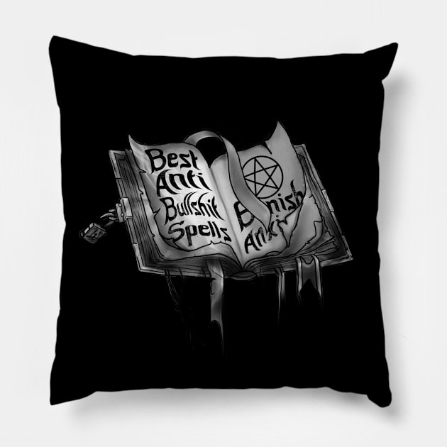 Spell book Pillow by Marpeach