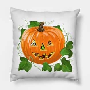 Happy Halloween Jack-o-Lantern Pillow