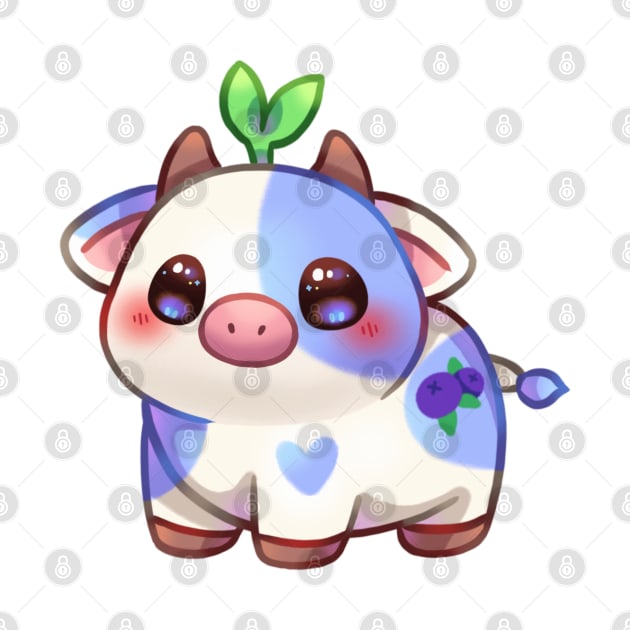 Blueberry Cow by Riacchie Illustrations