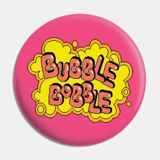 Bubble Bobble Logo Pin