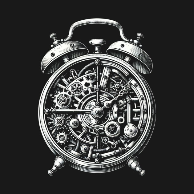 Steampunk Alarm Clock by OddlyNoir