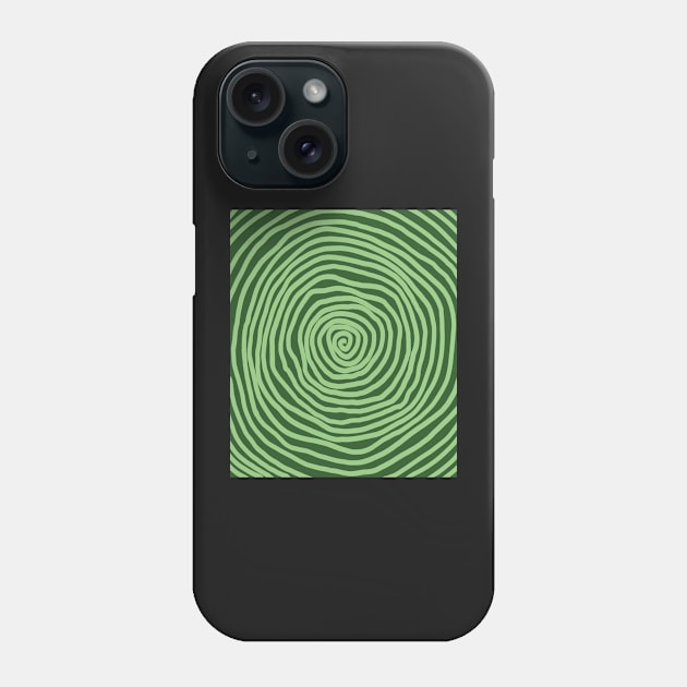 spiral pattern green halloween Phone Case by maoudraw