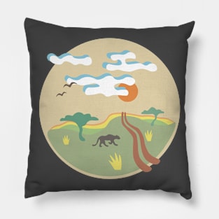 Savanna road Pillow