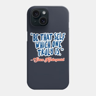 Søren Kierkegaard - Typographic Quotation Phone Case