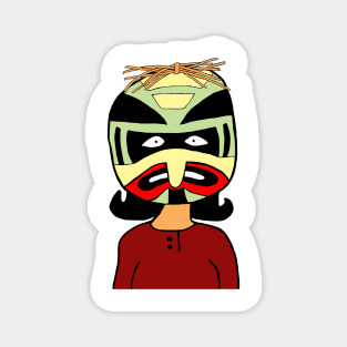 Linda wearing mask Magnet