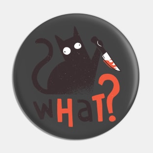 Angry Gray Cat Pin  Funny, cute, & nerdy pins