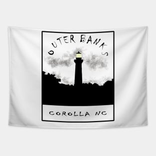 Currituck Beach Outer Banks OBX Corolla NC Lighthouse Tapestry