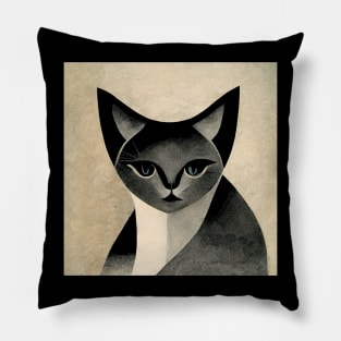 Jazz Age Cat Pillow