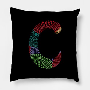 C Aboriginal letter Pillow