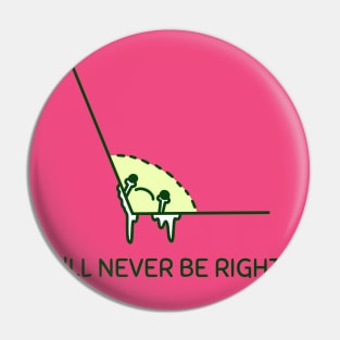 I'll Never be Right Pin