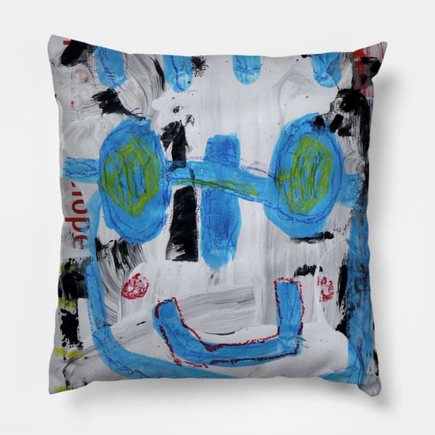 smile Pillow by Angel Rivas