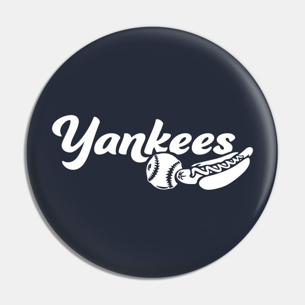 Yankees Ball and Dog Pin by Throwzack