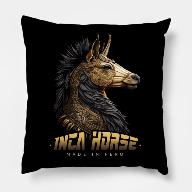 Inca Horse Pillow by By_Russso
