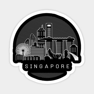 Singapore Skyline Magnet