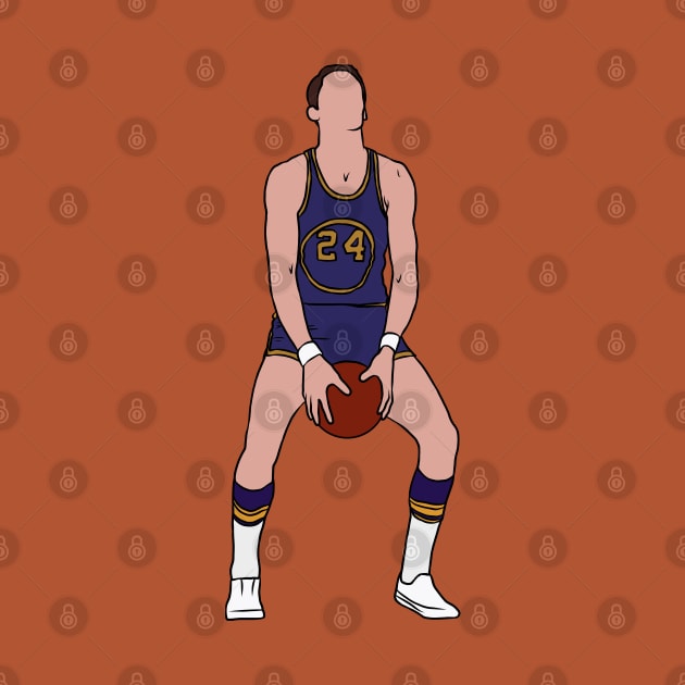 Rick Barry Free Throw by rattraptees