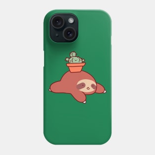 Sloth and Cactus Phone Case