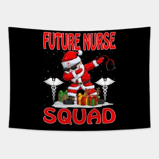 Christmas Future Nurse Squad Reindeer Pajama Dabing Santa Tapestry
