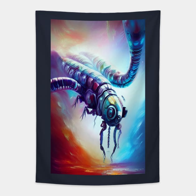 Alien insect Tapestry by Gaspar Avila