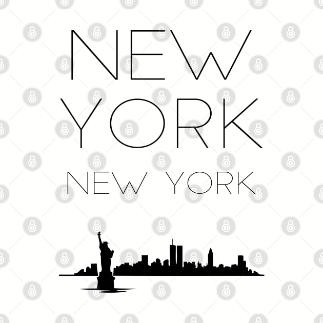 New York New York city Skyline by TheBlackCatprints