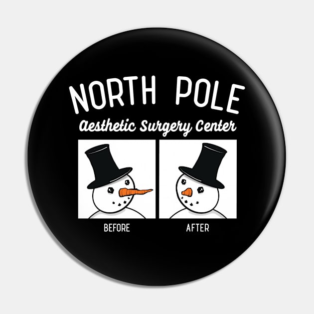 North Pole Aesthetic Surgery Center Rhinoplasty Recovery Esthetician Gift Pin by SeaLAD