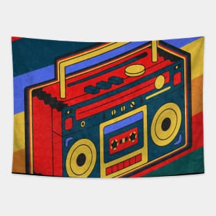 Retro Boombox Tapestry