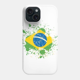 Grunge Brazilian Flag Phone Case