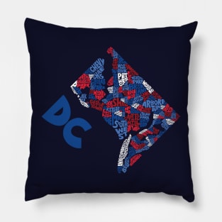 Washington DC Neighborhoods Pillow