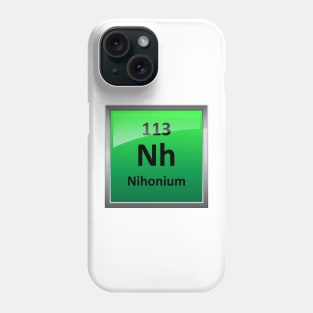Nihonium or Element 113 Periodic Table Symbol Phone Case