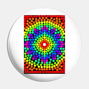 Rainbow Mandala Pin