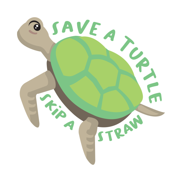 Save a Turtle Skip a Straw Design for environment lover Skip A Straw